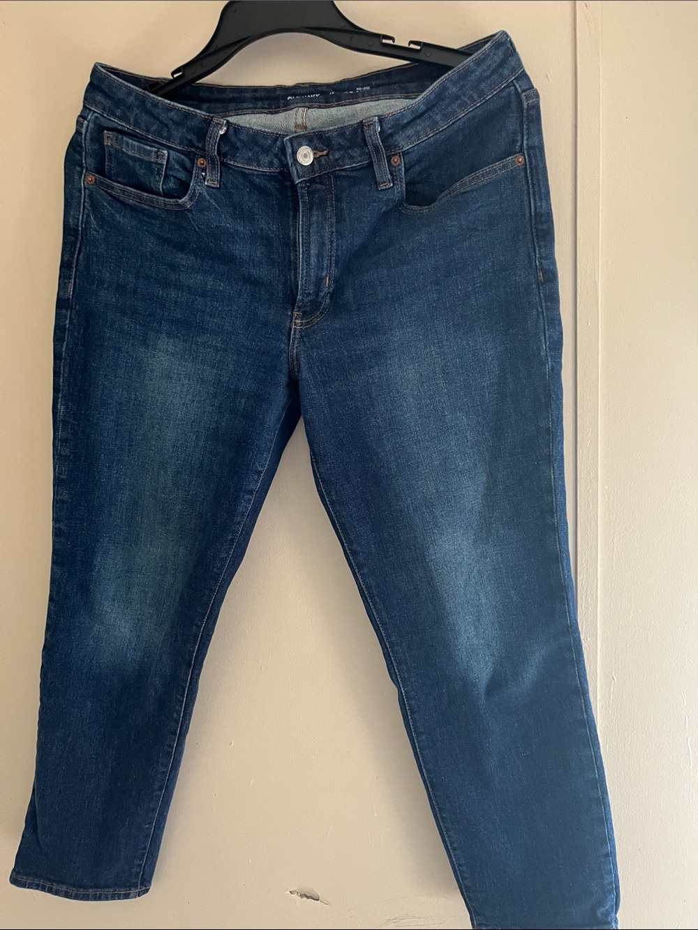 Old Navy Dark Blue Cropped Women's Jeans